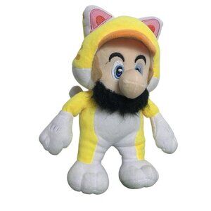 RARE Super Mario Brothers 3D World Cat Mario Japan Import Plush Toy